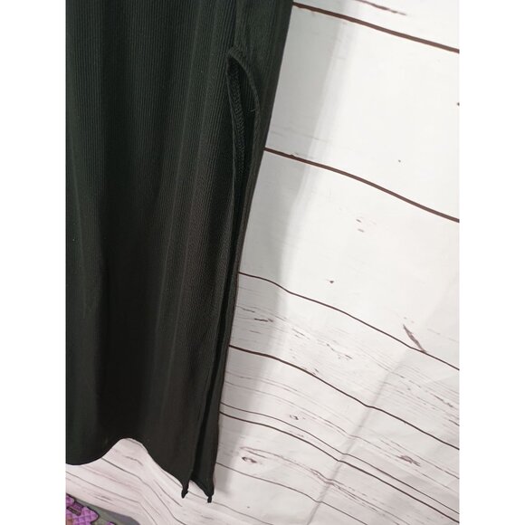 Black Spaghetti‎ Strap Maxi Dress Large 5B Style Polyester/Spandex - Picture 3 of 7